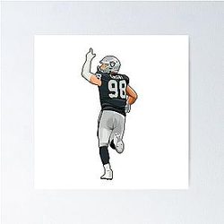 Maxx Crosby 99 to Crowds Poster