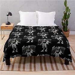 Max Crosby Retro Collage Throw Blanket