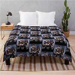 Maxx Crosby Geno Smith Ashton Jeanty Step Brothers Raiders Football Throw Blanket