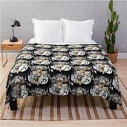Max Crosby Raiders Football Vintage Throw Blanket