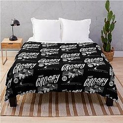 Maxx Crosby Las Vegas Grunge Throw Blanket