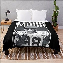 Max Crosby Celebration Throw Blanket