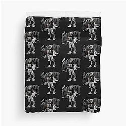Maxx Crosby Retro Collage Duvet Cover