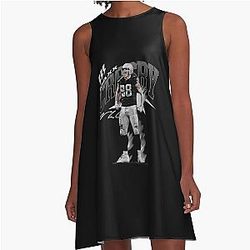 Maxx Crosby Retro Collage A-Line Dress