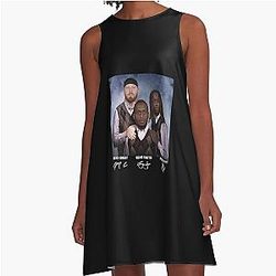 Maxx Crosby Geno Smith Ashton Jeanty Step Brothers Raiders Football A-Line Dress