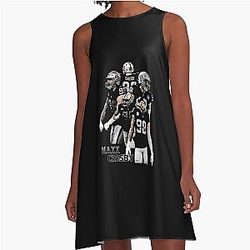 Maxx Crosby Vintage Collage A-Line Dress