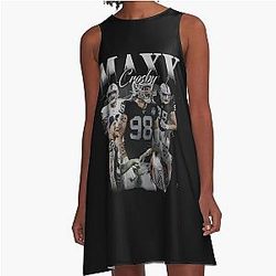 Vintage 90s Graphic Maxx Crosby A-Line Dress