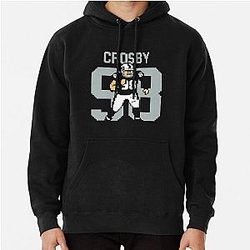 Max Crosby Pixel Art Football Tribute in Silver and Black Pullover Hoodie
