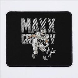 Maxx Crosby Las Vegas Bold Mouse Pad