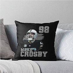 Max Crosby Throw Pillow