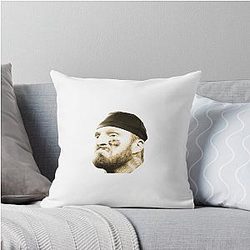Maxx Crosby "Mad Max" Art - Las Vegas Raiders Mean Mug Throw Pillow
