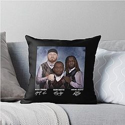 Max Crosby Geno Smith Ashton Jeanty Step Brothers Funny Raiders Football Throw Pillow