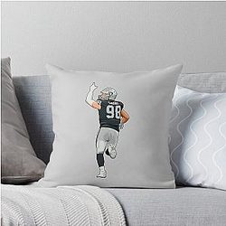 Maxx Crosby Throw Pillow