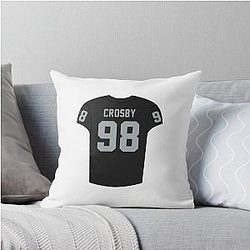 Max Crosby Home Jersey Pillow