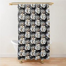 Max Crosby Raiders Football Vintage Shower Curtain