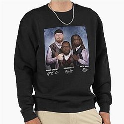 Maxx Crosby Geno Smith Ashton Jeanty Step Bros Raiders Football Pullover Sweatshirt