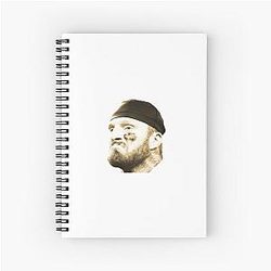 Maxx Crosby Mad Max Art - Las Vegas Raiders Mean Mug Spiral Notebook