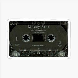 Mazzy Star cassette tape sticker