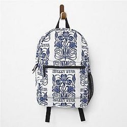 Mazzy Star Vintage Art Nouveau Style into Your Blue Backpack
