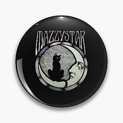 Mazzy Star Moon Cat Vintage Pin