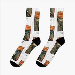 Meccha Chameleon Fan Art The Scream Socks
