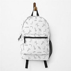 Meccha chameleon poses a backpack