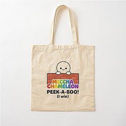 Meccha Chameleon Peek a Boo Cotton Tote Bag
