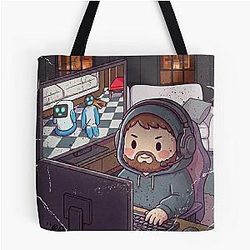 Case Playing Meccha Chameleon All Over Print Tote Bag
