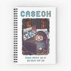Case Playing Chameleon Spiral Notebook