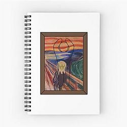 Meccha Chameleon - Edvard Munch's The Scream Spiral Notebook