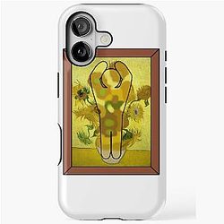 Meccha Chameleon - Van Gogh Sunflowers iPhone Tough Case