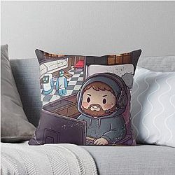 Case Playing Meccha Chameleon Throw Pillow
