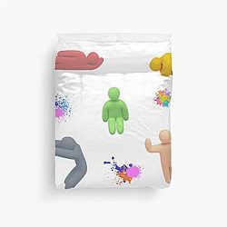 Meccha Chameleon Figures Pack Variation Duvet Cover