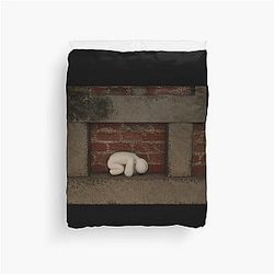 Meccha Chameleon Red Brick Duvet Cover