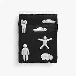 Chameleon Poses Duvet Cover