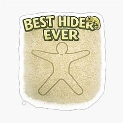 Meccha Chameleon Game Best Hider Sticker