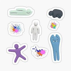 Meccha Chameleon Figures Pack Sticker