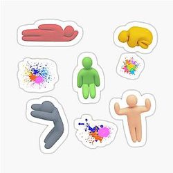 Meccha Chameleon Figures Pack Sticker Variation