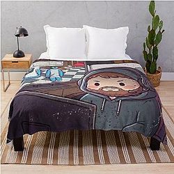Case Playing Chameleon Throw Blanket