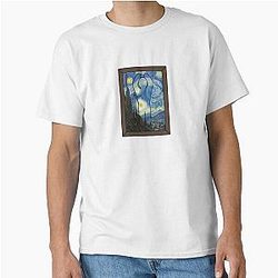 Meccha Chameleon Van Gogh Starry Night Classic T-Shirt
