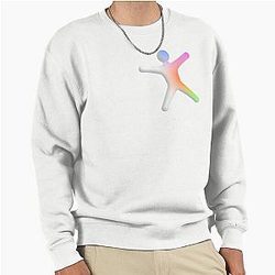 Mechanized Chameleon Guy in Color Pullover Sweatshirt