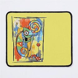 Hiding Seek Picasso Chameleon Gamer Mouse Pad