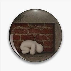 Meccha Chameleon Red Brick Pin