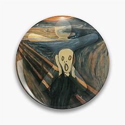Meccha Chameleon Fan Art The Scream Pin