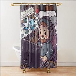 Case Oh Playing Meccha Chameleon Shower Curtain