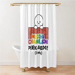 Meccha Chameleon Peek a Boo Shower Curtain
