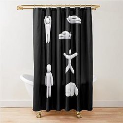 Mecha Chameleon Shower Curtain