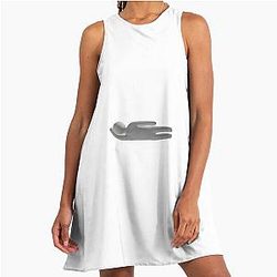 Meccha Chameleon Stickman A Line Dress