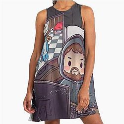 Case Playing Chameleon A-Line Dress