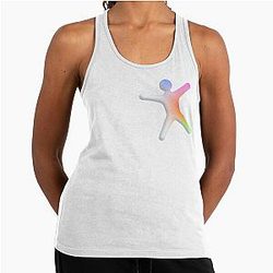 Mechanical Chameleon Guy In Color Racerback Tank Top